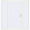 Pricing Entrance doors 2000x2100 mm DOOR KORSA OPTIMUM REHAU BRILLANT RAL 9016 Traffic white two-sided