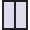Pricing Entrance doors 2000x2280 mm DOOR KORSA ENERGY-SAVING REHAU SYNEGO BLACK_ULTI-MATT two-sided