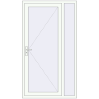 Ustalenie cen Drzwi zewnętrzne 1180x2100 mm DOOR KORSA OPTIMUM REHAU BRILLANT RAL 9016 Traffic white dwustronny