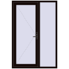 Pricing Entrance doors 1350x2015 mm DOOR KORSA OPTIMUM REHAU BRILLANT BLACK_BROWN two-sided