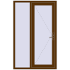 Pricing Entrance doors 1200x1899 mm DOOR KORSA OPTIMUM REHAU BRILLANT WALNUT two-sided