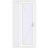 Pricing Entrance doors 1000x2085 mm DOOR KORSA OPTIMUM REHAU BRILLANT RAL 9016 Traffic white two-sided
