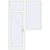 Pricing Entrance doors 1775x2612 mm DOOR KORSA ENERGY-SAVING REHAU SYNEGO RAL 9016 Traffic white two-sided