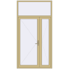 Pricing Entrance doors 1400x2700 mm DOOR KORSA ALU STANDARD 72 RAL 1000 Green beige two-sided