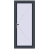 Pricing Entrance doors 900x2100 mm DOOR KORSA OPTIMUM REHAU BRILLANT ANTHRACITE_GREY_STRUKTURAL external