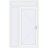 Pricing Entrance doors 1400x2300 mm DOOR KORSA OPTIMUM REHAU BRILLANT RAL 9016 Traffic white two-sided