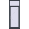 Pricing Entrance doors 960x2500 mm DOOR KORSA ENERGY-SAVING REHAU SYNEGO ANTHRACITE_GREY_STRUKTURAL two-sided