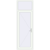 Pricing Entrance doors 850x2612 mm DOOR KORSA ENERGY-SAVING REHAU SYNEGO RAL 9016 Traffic white two-sided