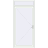 Pricing Entrance doors 1170x2600 mm DOOR KORSA ALU STANDARD 72 RAL 9016 Traffic white two-sided