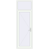 Pricing Entrance doors 840x2600 mm DOOR KORSA OPTIMUM REHAU BRILLANT RAL 9016 Traffic white two-sided