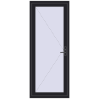 Pricing Entrance doors 900x2200 mm DOOR KORSA OPTIMUM REHAU BRILLANT BLACK_ULTI-MATT two-sided
