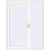 Ustalenie cen Drzwi zewnętrzne 1560x2050 mm DOOR KORSA OPTIMUM REHAU BRILLANT RAL 9016 Traffic white dwustronny