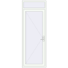 Pricing Entrance doors 900x2500 mm DOOR KORSA OPTIMUM REHAU BRILLANT RAL 9016 Traffic white two-sided