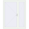 Pricing Entrance doors 1840x2320 mm DOOR KORSA ENERGY-SAVING REHAU SYNEGO RAL 9016 Traffic white two-sided