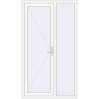 Pricing Entrance doors 1300x2300 mm DOOR KORSA ALU STANDARD 72 RAL 9016 Traffic white two-sided