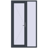 Ustalenie cen Drzwi zewnętrzne 1200x2180 mm DOOR KORSA ENERGY-SAVING REHAU SYNEGO ANTHRACITE_GREY_STRUKTURAL dwustronny