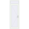 Pricing Entrance doors 750x2290 mm DOOR KORSA OPTIMUM REHAU BRILLANT RAL 9016 Traffic white two-sided