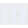 Pricing Entrance doors 2700x2100 mm DOOR KORSA ENERGY-SAVING REHAU SYNEGO RAL 9016 Traffic white two-sided