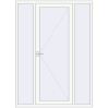 Pricing Entrance doors 1600x2200 mm DOOR KORSA OPTIMUM REHAU BRILLANT RAL 9016 Traffic white two-sided