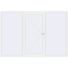 Pricing Entrance doors 3100x2100 mm DOOR KORSA OPTIMUM REHAU BRILLANT RAL 9016 Traffic white two-sided