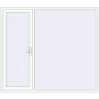 Pricing Entrance doors 2400x2100 mm DOOR KORSA OPTIMUM REHAU BRILLANT RAL 9016 Traffic white two-sided