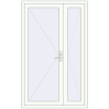 Ustalenie cen Drzwi zewnętrzne 1280x2090 mm DOOR KORSA OPTIMUM REHAU BRILLANT RAL 9016 Traffic white dwustronny