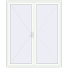 Pricing Entrance doors 1920x2340 mm DOOR KORSA ENERGY-SAVING REHAU SYNEGO RAL 9016 Traffic white two-sided