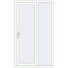 Ustalenie cen Drzwi zewnętrzne 1200x2100 mm DOOR KORSA ALU STANDARD 72 RAL 9016 Traffic white dwustronny