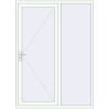 Pricing Entrance doors 1600x2200 mm DOOR KORSA OPTIMUM REHAU BRILLANT RAL 9016 Traffic white two-sided
