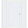 Pricing Entrance doors 1850x2070 mm DOOR KORSA OPTIMUM REHAU BRILLANT RAL 9016 Traffic white two-sided