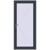 Pricing Entrance doors 1000x2200 mm DOOR KORSA OPTIMUM REHAU BRILLANT ANTHRACITE_GREY_STRUKTURAL two-sided