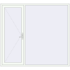 Pricing Entrance doors 2300x2100 mm DOOR KORSA ENERGY-SAVING REHAU SYNEGO RAL 9016 Traffic white two-sided