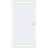 Pricing Entrance doors 1050x2160 mm DOOR KORSA OPTIMUM REHAU BRILLANT RAL 9016 Traffic white two-sided