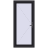 Pricing Entrance doors 900x2000 mm DOOR KORSA OPTIMUM REHAU BRILLANT BLACK_ULTI-MATT two-sided