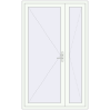 Pricing Entrance doors 1400x2300 mm DOOR KORSA ALU STANDARD 72 RAL 9016 Traffic white two-sided