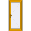 Pricing Entrance doors 900x2010 mm DOOR KORSA ALU STANDARD 72 RAL 1004 Golden yellow two-sided