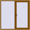 Pricing Entrance doors 2000x2000 mm DOOR KORSA ENERGY-SAVING REHAU SYNEGO GOLDEN OAK external
