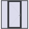 Pricing Entrance doors 2000x2100 mm DOOR KORSA OPTIMUM REHAU BRILLANT ANTHRACITE_GREY_STRUKTURAL external