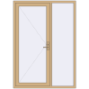 Pricing Entrance doors 1500x2100 mm DOOR KORSA ALU STANDARD 72 RAL 1001 Beige two-sided