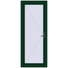 Pricing Entrance doors 850x2130 mm DOOR KORSA OPTIMUM REHAU BRILLANT MOSS_GREEN two-sided