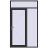 Ustalenie cen Drzwi zewnętrzne 1500x2500 mm DOOR KORSA ENERGY-SAVING REHAU SYNEGO ANTHRACITE_GREY_GLATT dwustronny