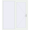 Pricing Entrance doors 1800x2100 mm DOOR KORSA OPTIMUM REHAU BRILLANT RAL 9016 Traffic white two-sided