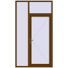 Pricing Entrance doors 1400x2500 mm DOOR KORSA OPTIMUM REHAU BRILLANT WALNUT two-sided