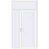 Pricing Entrance doors 1450x2750 mm DOOR KORSA OPTIMUM REHAU BRILLANT RAL 9016 Traffic white two-sided