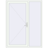 Pricing Entrance doors 1600x2100 mm DOOR KORSA ALU STANDARD 72 RAL 9016 Traffic white two-sided
