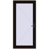 Pricing Entrance doors 1000x2100 mm DOOR KORSA OPTIMUM REHAU BRILLANT BLACK_BROWN external