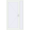 Ustalenie cen Drzwi zewnętrzne 1300x2300 mm DOOR KORSA ENERGY-SAVING REHAU SYNEGO RAL 9016 Traffic white dwustronny