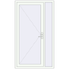 Pricing Entrance doors 1200x2100 mm DOOR OPTIMUM REHAU BRILLANT RAL 9016 Traffic white two-sided