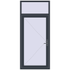 Ustalenie cen Drzwi zewnętrzne 1000x2300 mm DOOR KORSA OPTIMUM REHAU BRILLANT ANTHRACITE_GREY_STRUKTURAL dwustronny