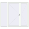 Pricing Entrance doors 2500x2213 mm DOOR KORSA ALU STANDARD 72 RAL 9016 Traffic white two-sided